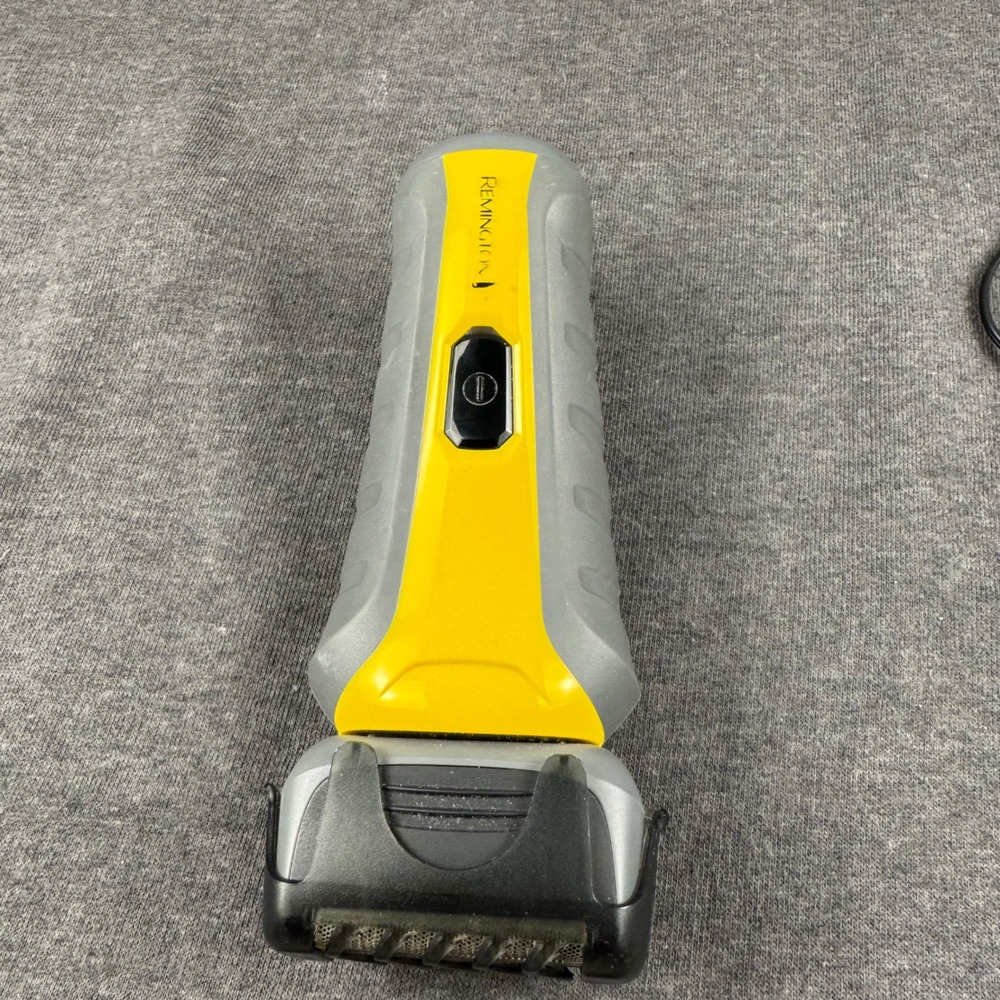 Remington Virtually Indestructible Foil Shaver with‎ Charger Yellow Gray